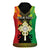 Personalised Ethiopia Women Sleeveless Polo Shirt Lion Of Judah Mix African Pattern