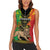 Personalised Ethiopia Women Sleeveless Polo Shirt Lion Of Judah Mix African Pattern