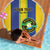 Custom Tanzania Football Beach Blanket Sporty Style