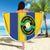 Custom Tanzania Football Beach Blanket Sporty Style