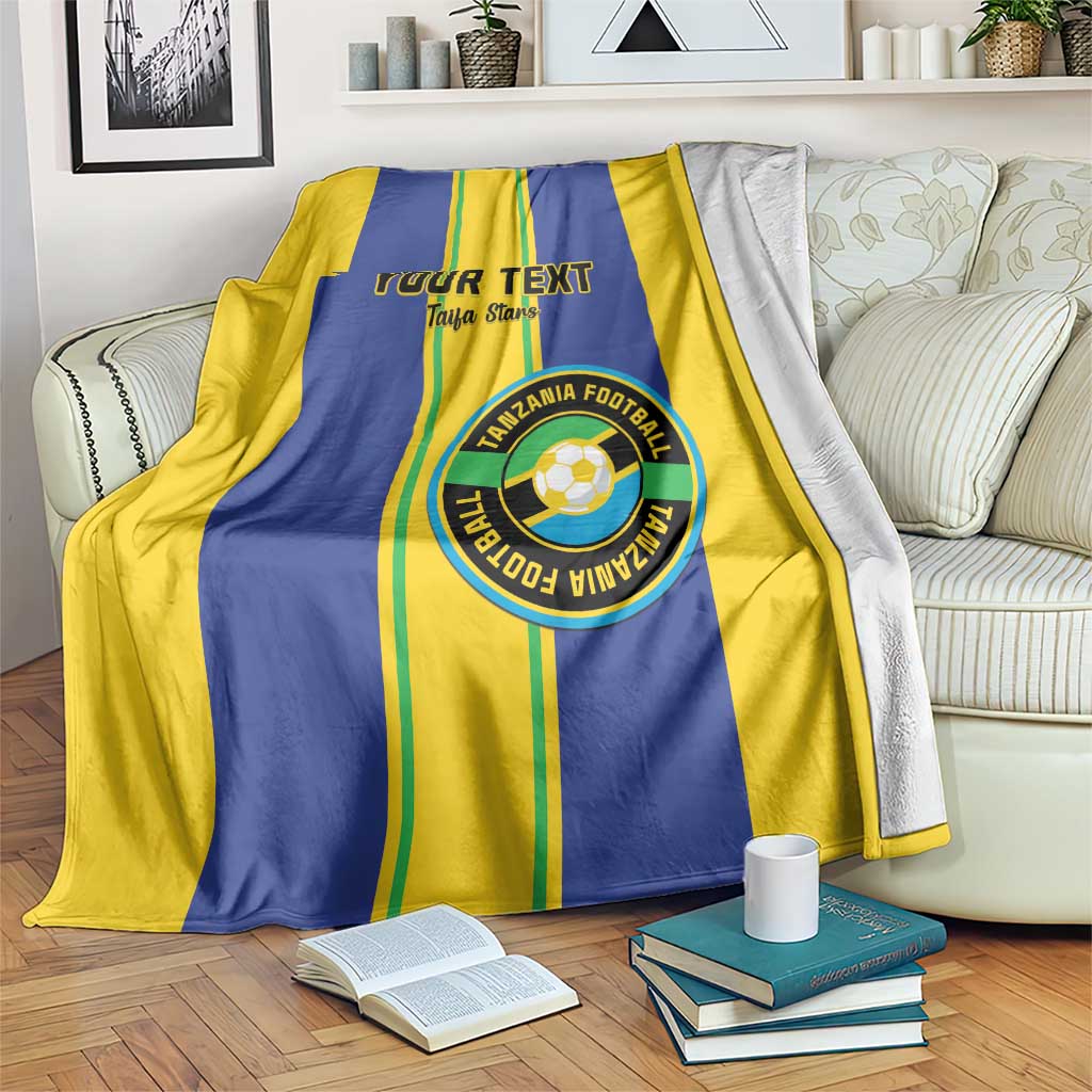 Custom Tanzania Football Blanket Sporty Style