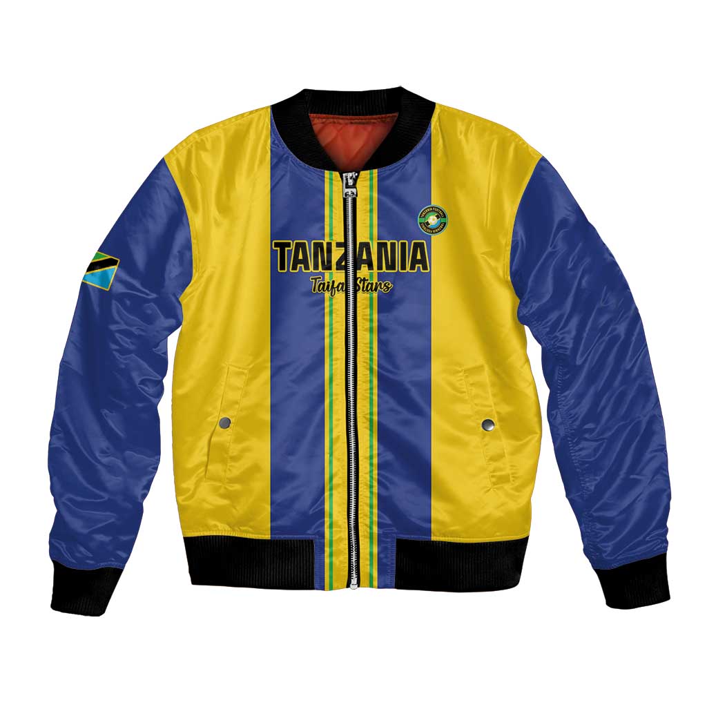 Custom Tanzania Football Bomber Jacket Sporty Style