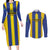 Custom Tanzania Football Couples Matching Long Sleeve Bodycon Dress and Long Sleeve Button Shirt Sporty Style