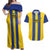 Custom Tanzania Football Couples Matching Off Shoulder Maxi Dress and Hawaiian Shirt Sporty Style