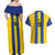 Custom Tanzania Football Couples Matching Off Shoulder Maxi Dress and Hawaiian Shirt Sporty Style