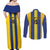 Custom Tanzania Football Couples Matching Off Shoulder Maxi Dress and Long Sleeve Button Shirt Sporty Style