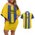 Custom Tanzania Football Couples Matching Off Shoulder Short Dress and Hawaiian Shirt Sporty Style