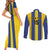 Custom Tanzania Football Couples Matching Short Sleeve Bodycon Dress and Long Sleeve Button Shirt Sporty Style