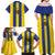 Custom Tanzania Football Family Matching Off Shoulder Maxi Dress and Hawaiian Shirt Sporty Style