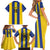 Custom Tanzania Football Family Matching Short Sleeve Bodycon Dress and Hawaiian Shirt Sporty Style