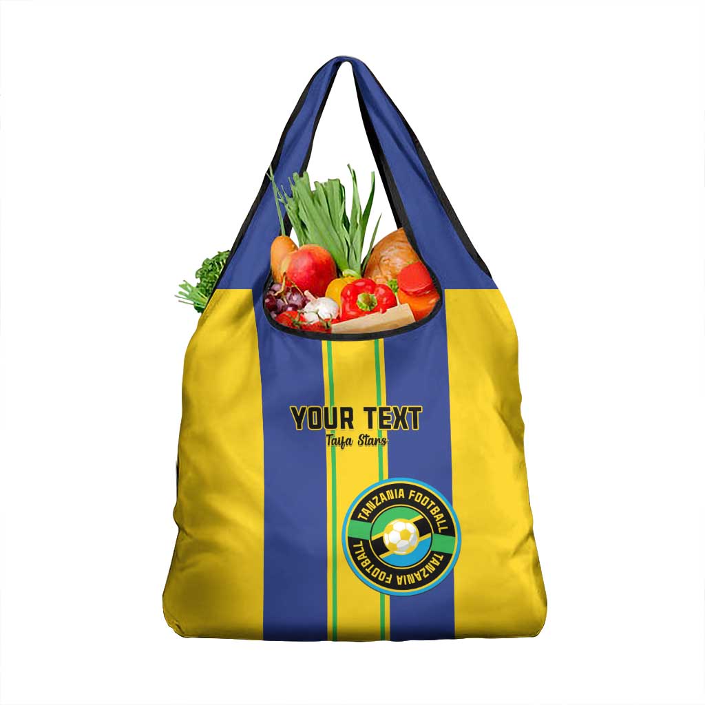 Custom Tanzania Football Grocery Bag Sporty Style