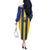 Custom Tanzania Football Off The Shoulder Long Sleeve Dress Sporty Style