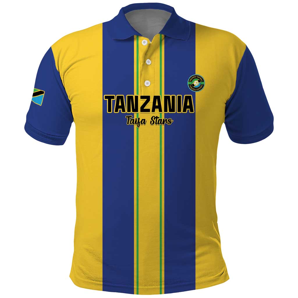 Custom Tanzania Football Polo Shirt Sporty Style