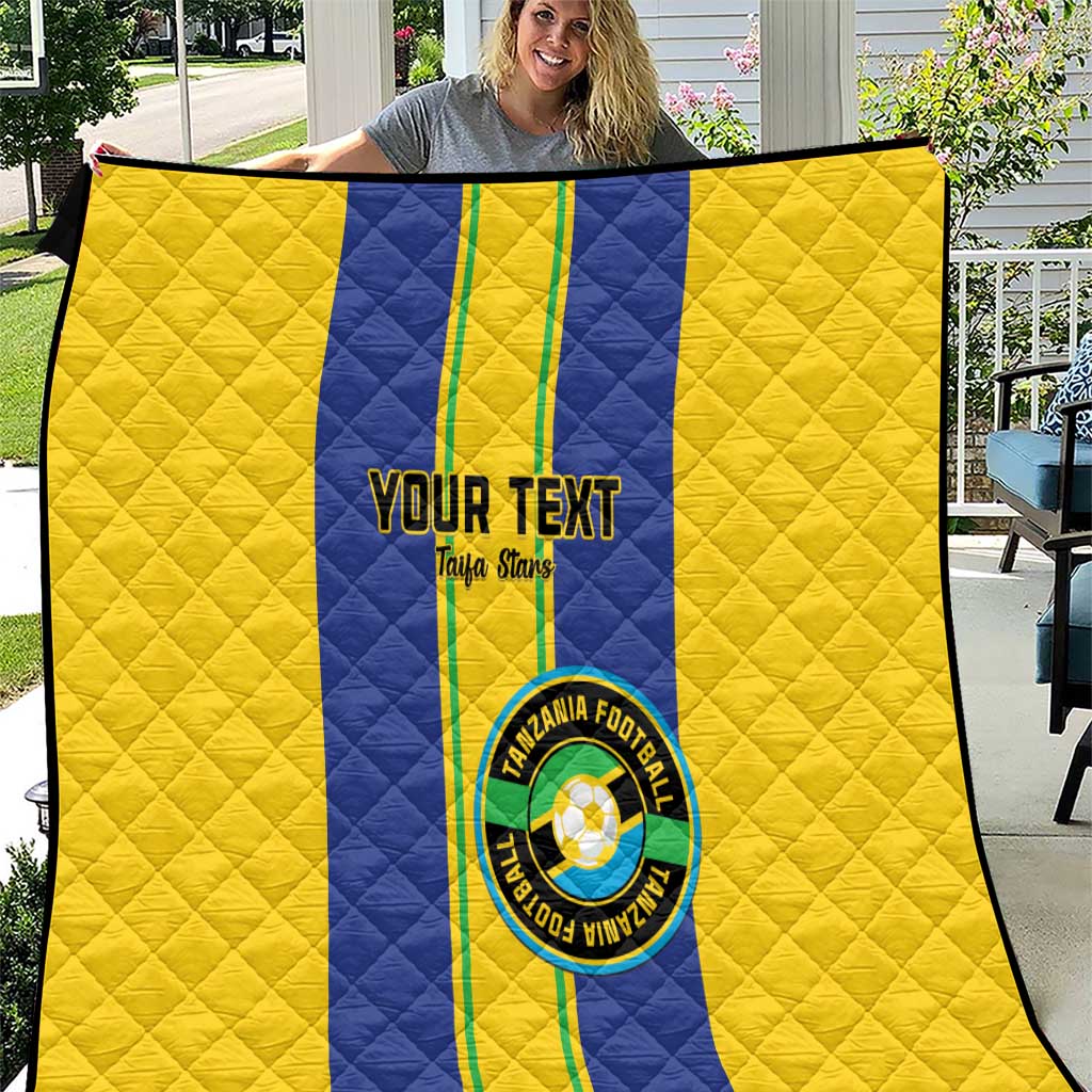 Custom Tanzania Football Quilt Sporty Style