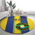 Custom Tanzania Football Round Carpet Sporty Style