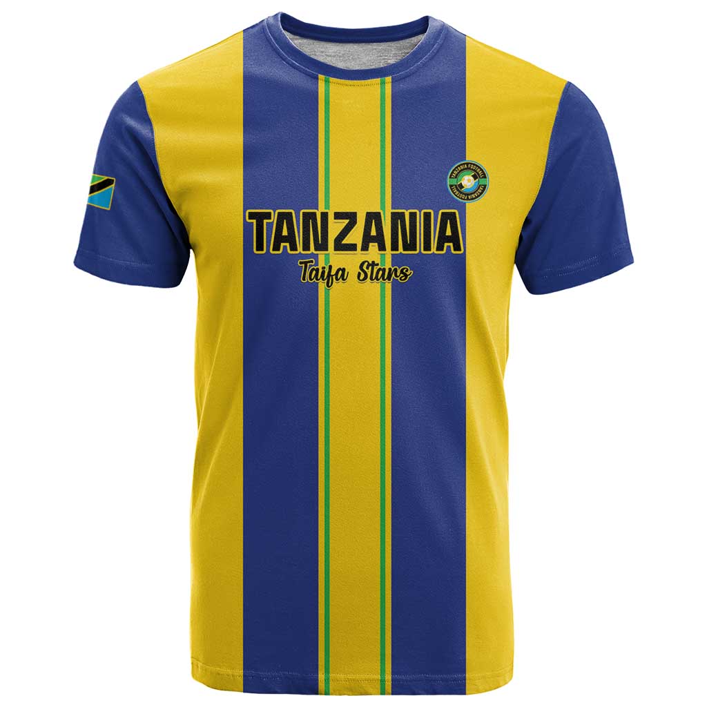 Custom Tanzania Football T Shirt Sporty Style