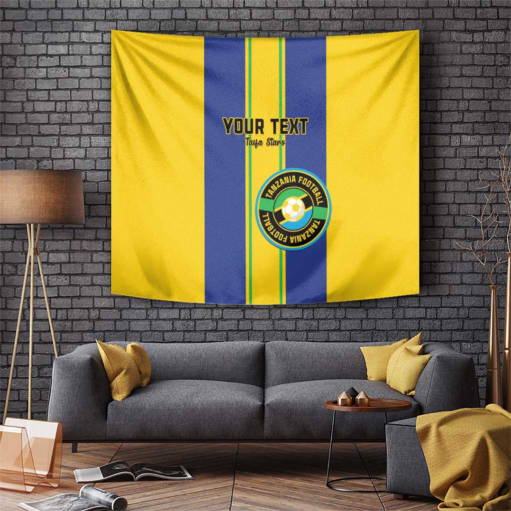 Custom Tanzania Football Tapestry Sporty Style