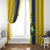 Custom Tanzania Football Window Curtain Sporty Style