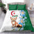 Algeria Fennec Fox Bedding Set Blue Isris Flower