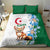 Algeria Fennec Fox Bedding Set Blue Isris Flower