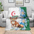 Algeria Fennec Fox Blanket Blue Isris Flower