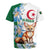 Algeria Fennec Fox Rugby Jersey Blue Isris Flower