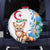 Algeria Fennec Fox Spare Tire Cover Blue Isris Flower