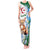 Algeria Fennec Fox Tank Maxi Dress Blue Isris Flower