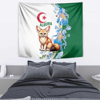 Algeria Fennec Fox Tapestry Blue Isris Flower