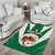 Personalised Algeria Area Rug Coat Of Arms With Islamic Pattern