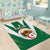 Personalised Algeria Area Rug Coat Of Arms With Islamic Pattern