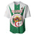 Personalised Algeria Baseball Jersey Coat Of Arms With Islamic Pattern