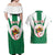 Personalised Algeria Couples Matching Off Shoulder Maxi Dress and Hawaiian Shirt Coat Of Arms With Islamic Pattern