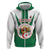 Personalised Algeria Hoodie Coat Of Arms With Islamic Pattern