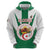 Personalised Algeria Hoodie Coat Of Arms With Islamic Pattern