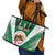 Personalised Algeria Leather Tote Bag Coat Of Arms With Islamic Pattern