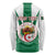 Personalised Algeria Long Sleeve Shirt Coat Of Arms With Islamic Pattern