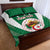 Personalised Algeria Quilt Bed Set Coat Of Arms With Islamic Pattern