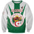 Personalised Algeria Sweatshirt Coat Of Arms With Islamic Pattern