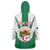 Personalised Algeria Wearable Blanket Hoodie Coat Of Arms With Islamic Pattern