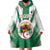 Personalised Algeria Wearable Blanket Hoodie Coat Of Arms With Islamic Pattern