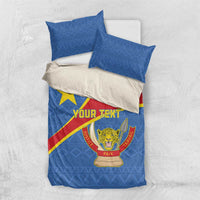 Personalised DR Congo Bedding Set Coat Of Arms African Pattern