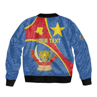 Personalised DR Congo Bomber Jacket Coat Of Arms African Pattern