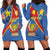 Personalised DR Congo Hoodie Dress Coat Of Arms African Pattern