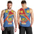 Personalised DR Congo Men Tank Top Coat Of Arms African Pattern