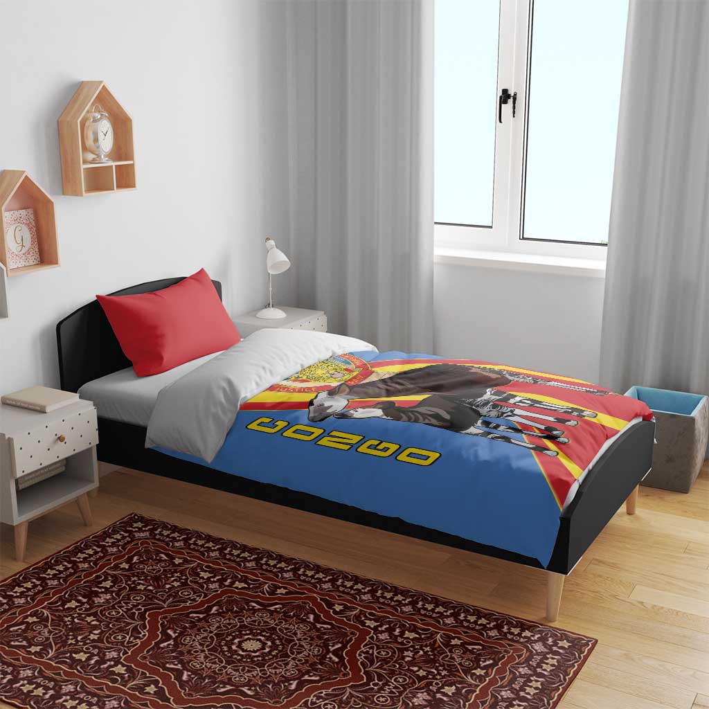 DR Congo Okapi Bedding Set With Coat Of Arms