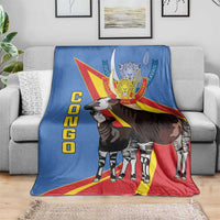 DR Congo Okapi Blanket With Coat Of Arms