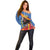 DR Congo Okapi Off Shoulder Sweater With Coat Of Arms