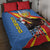 DR Congo Okapi Quilt Bed Set With Coat Of Arms