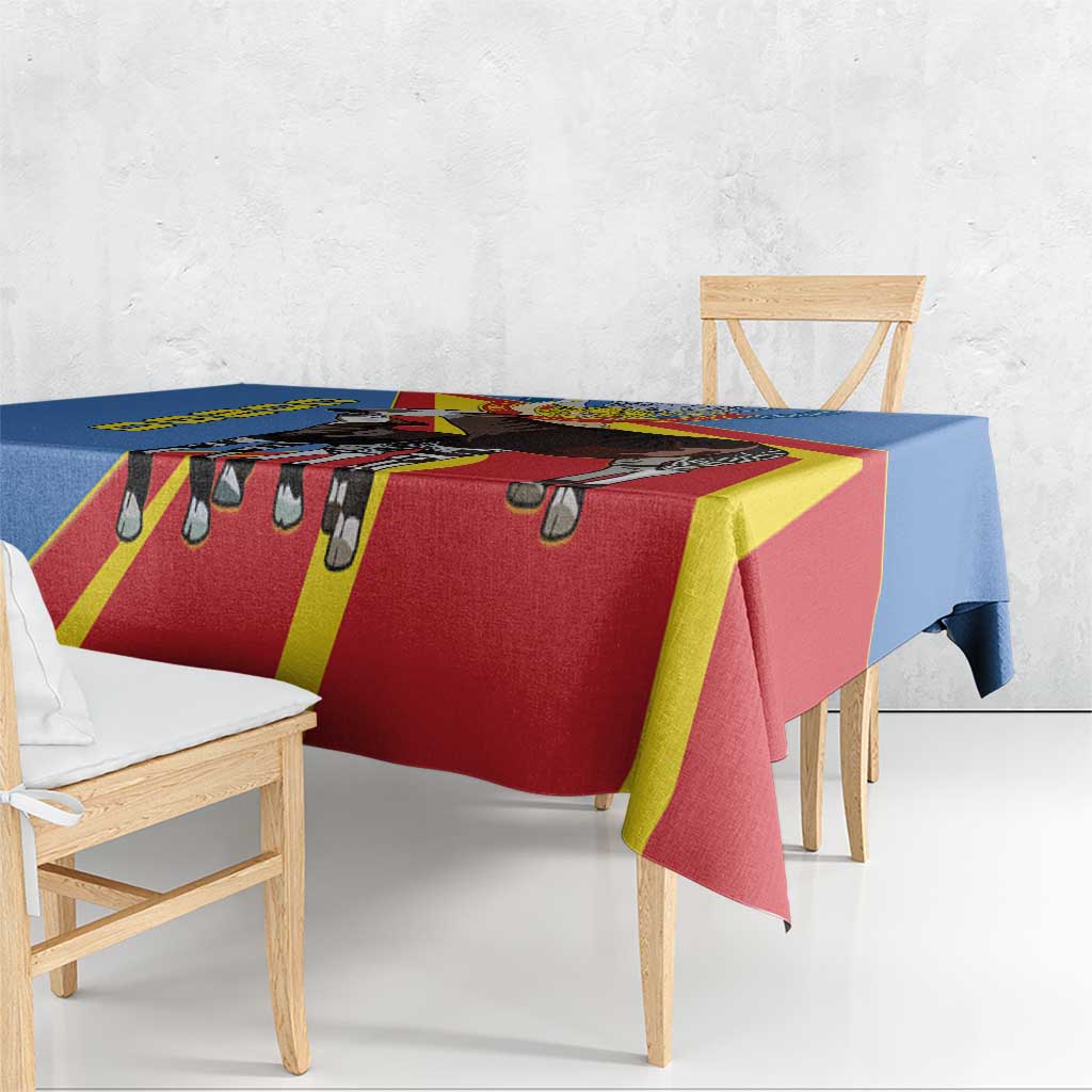 DR Congo Okapi Tablecloth With Coat Of Arms